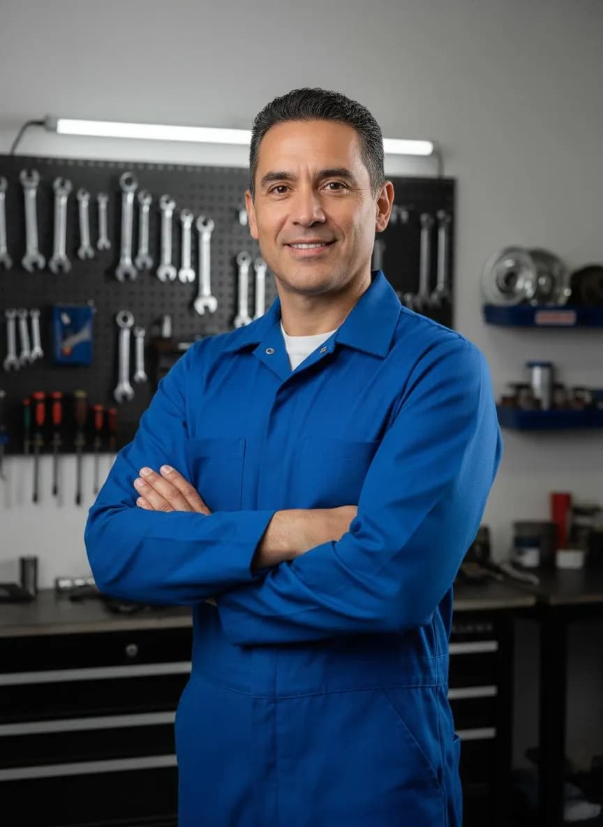 Edinson, especialista en climatización automotriz de Autofixer SpA